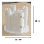 Castle Pen Holder Decoration, Office Desk Organizer, Corporate Gift, Airline Office Decor, Hotel Desk Accessory, School Stationery Holder, Home Office Pen Stand, Executive Table Decor, 3D Printed Desk Organizer - Image 2