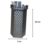 Castle Tower Pen Holder, Office Desk Organizer, Corporate Gift, Airline Gift, Hotel Gift, IT Company Gift, Bank Gift, School Gift, 3D Printed Pen Stand - Image 2