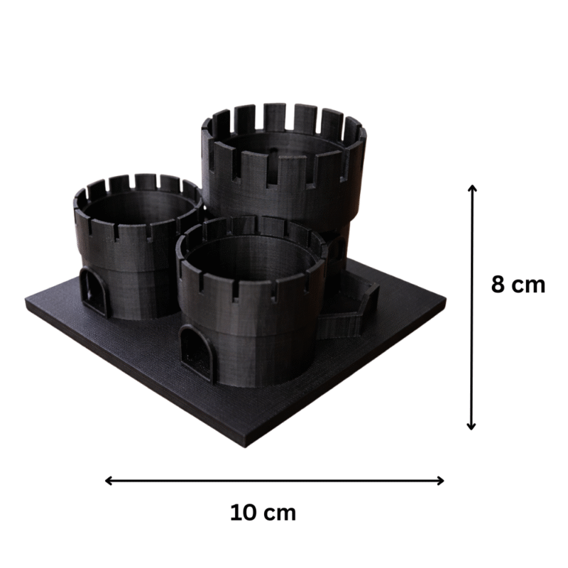 Castle Pen Holder, 3D Printed Desk Organizer, Office Stationery Holder, Corporate Gift, Airline Office Gift, School Desk Accessory, College Study Table Organizer, Home Office Decor, Pen Stand for Engineers, Architects, Teachers, Students - Image 2