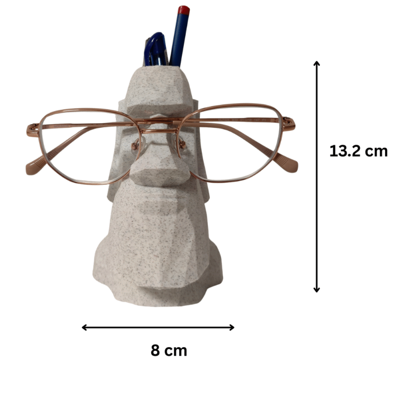 Moai Glasses Phone & Pencil Holder | 3D Printed Desk Organizer for Office, Home & Gifting - Image 2
