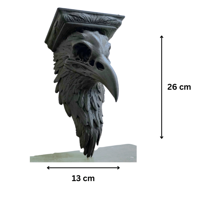 Premium Raven Shelf Wall Hanging – Modern 3D Printed Wall Decor | Corporate Gift, Office Interior, Home Decor - Image 2