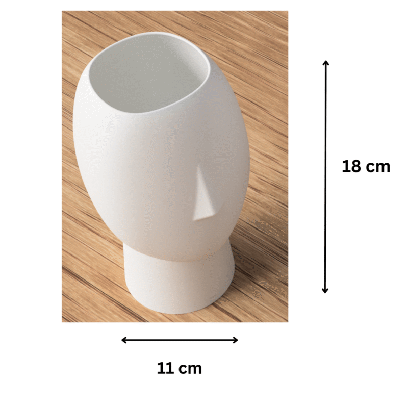 Premium 3D Printed Face Vase | Modern Home & Office Décor | Unique Corporate Gift for Clients & Employees - Image 2