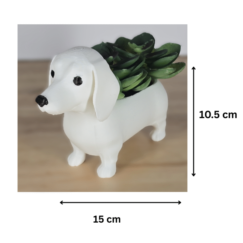 Doggy Plant Pot – Cute Dog-Shaped Planter for Office Desk, Corporate Gifts & Home Décor | Premium 3D Printed Gift - Image 2