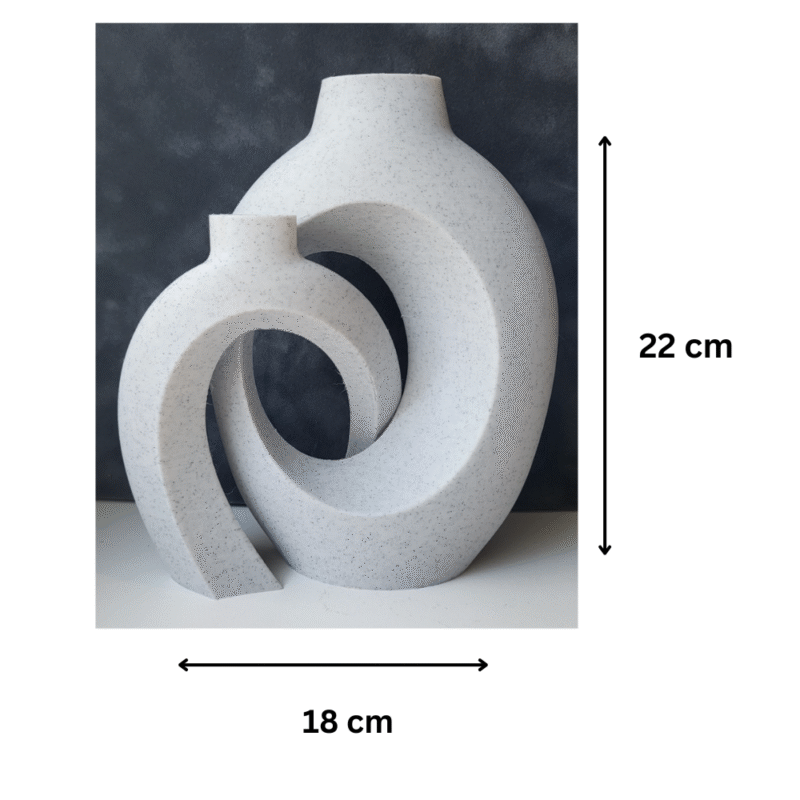 Premium Hollow Nordic Style Desk Vase – Modern 3D Printed Showpiece for Corporate Gifts, Office Decor & Home Interiors - Image 2