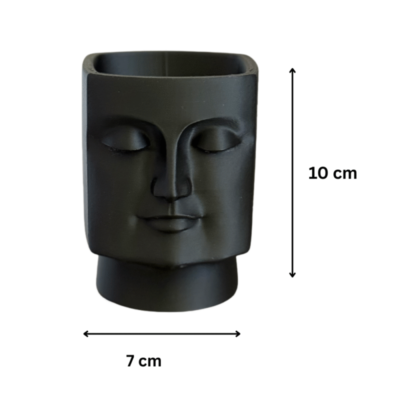 Premium 3D Printed Square Face Vase – Modern Desk Décor & Corporate Gift - Image 2