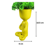 Sitting Man Bonsai Vase Pot – Premium 3D Printed Desk Décor | Corporate Gifts, Office Table Planter, Home Decor - Image 2