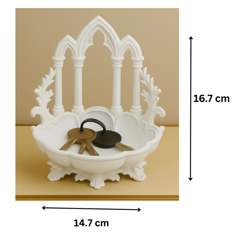 Gothic Arch Catchall Bowl – Premium Entryway Organizer | Elegant Desk & Home Décor Gift for Corporate, Office & Clients - Image 2