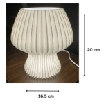 Modern Pleated Table Lamp – Elegant Home & Office Decor Gift | Warm LED Ambient Light for Corporate & Personal Gifting - Image 2