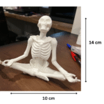 Skeleton Meditating 3D Printed Gift for Office, Home, Hotels, Resorts, Corporate Desk Décor, Wellness Centers, Yoga Studios, Spa Reception - Image 2