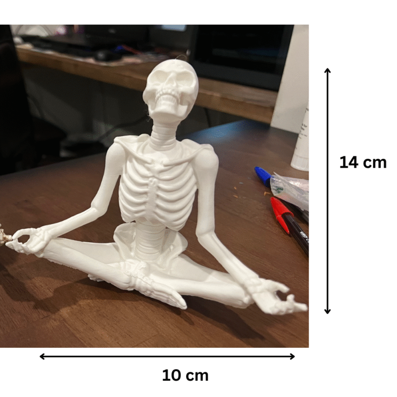 Skeleton Meditating 3D Printed Gift for Office, Home, Hotels, Resorts, Corporate Desk Décor, Wellness Centers, Yoga Studios, Spa Reception - Image 2