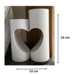 Romantic Candle Holders Two Halves One Heart for Office, Home, Library, Reading Room, Valentine Day Gift, Hospital, Corporate Gift, Companies, Events, Decoration, Couple Gift, Desk Decor - Image 2