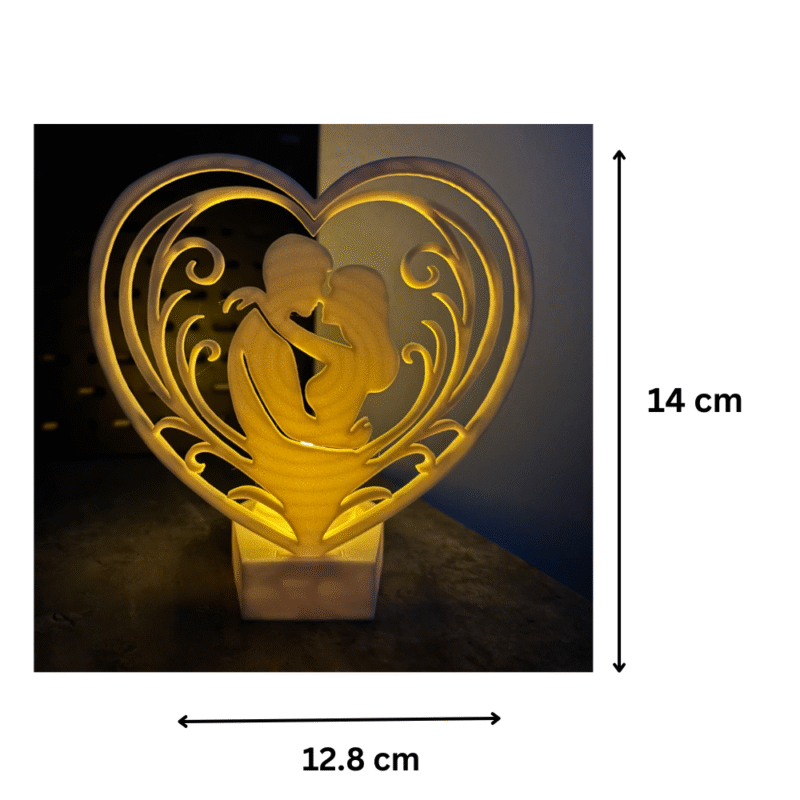 Valentines Couple Heart Tealight Holder, Romantic Candle Stand, Office Décor, Home Décor, Valentine Day Gift, Corporate Gift, Anniversary Gift, Table Décor, Hotels, Restaurants, Events, Celebration Gift - Image 2