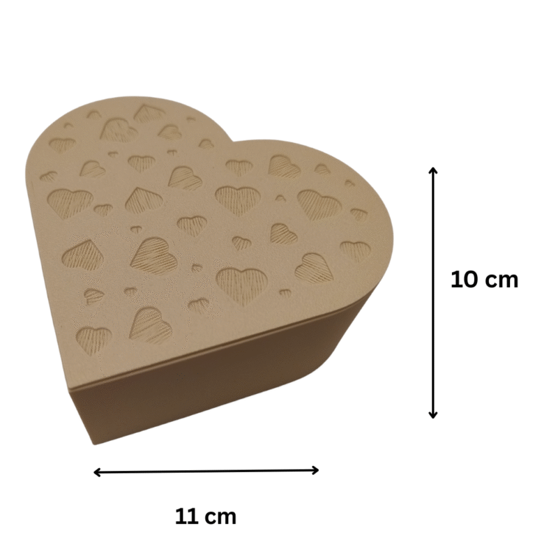 Heart Gift Box with Lid & LED Light Decoration, 2-in-1 Romantic Gift Box for Office, Home, Desk, Corporate Gifting, Companies, Events, Valentine Day, Anniversary, Birthday, Decoration, Table Display, Reception Counter, Hotels, Cafes, Showrooms - Image 2