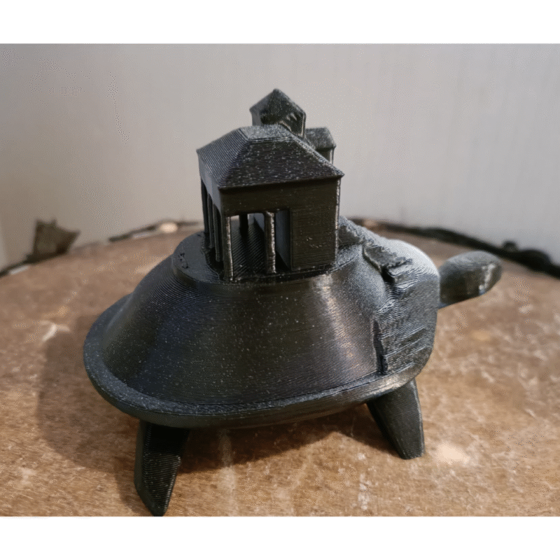 Temple Turtle 3D Printed Gift for Spiritual Event, Home Decor, Birthday, Anniversary, Housewarming, Office Desk, Meditation Space, Good Luck Symbol, Corporate Gifting, Students, Festivals, Pooja, Mandir Decoration - Image 3