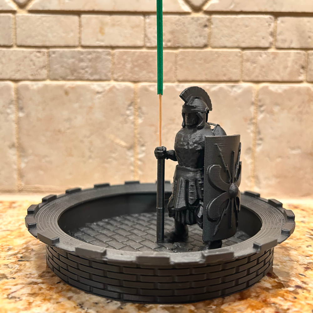 3 Gladiator Incense Stick Holder, 3D Printed Aroma Stand for Spiritual Events, Home Décor, Yoga, Meditation, Birthday Gifts, Corporate Gifts, Housewarming, Festive Gifts, Office Desk Decor - Image 1