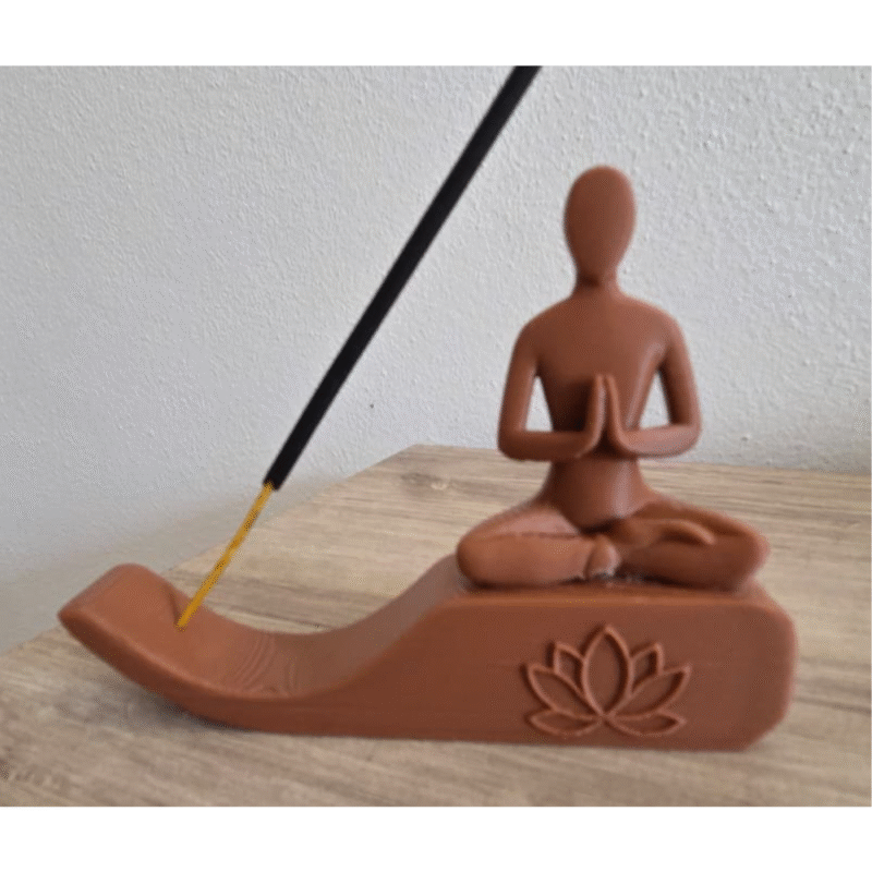 3D Printed Yoga Incense Stick Holder, Meditation Decor, Spiritual Event Gift, Birthday Gift, Home Fragrance Stand, Yoga Studio Decor, Puja Room Accessory, Relaxation & Wellness Gift, Festive Gift, Corporate Gift - Image 3