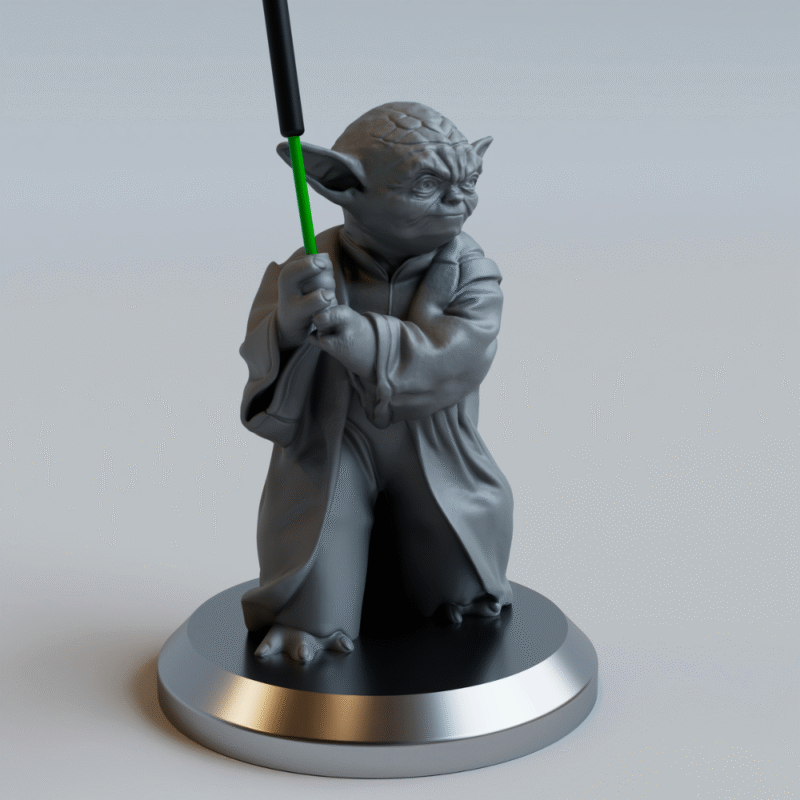 Yoda Incense Holder 3D Printed Fan Art – Star Wars Gift for Spiritual Event, Birthday, Housewarming, Meditation Decor, Home Fragrance, Office Desk Decor, Festival Gift, Corporate Gifting, Stress Relief Aroma Decor - Image 3