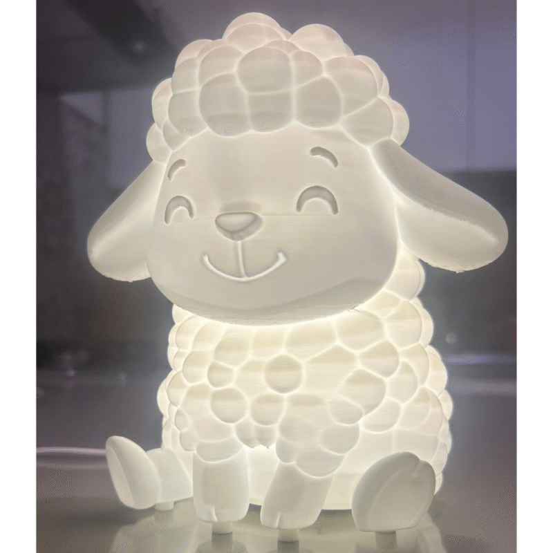 Luminous Sheep LED Night Lamp – Premium Corporate Gift, Desk Decor & Modern Home Accent - Image 3