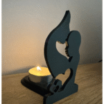 Mothers Day Silhouette Tealight Holder, Family Gift, Give to Mother, Mom Gift, Mother Love Decor, Birth Delivery Hospital Gift, Home Decor Lamp, Tealight Candle Holder, 3D Printed Gift - Image 3