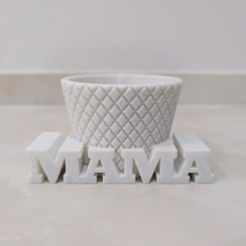 MAMA Planter, Mother Gift, Family Decor, Home Decor Planter, Office Desk Planter, Garden Pot, Indoor Plant Holder, Love Gift, Birthday Gift, Mothers Day Gift, 3D Printed Planter - Image 3