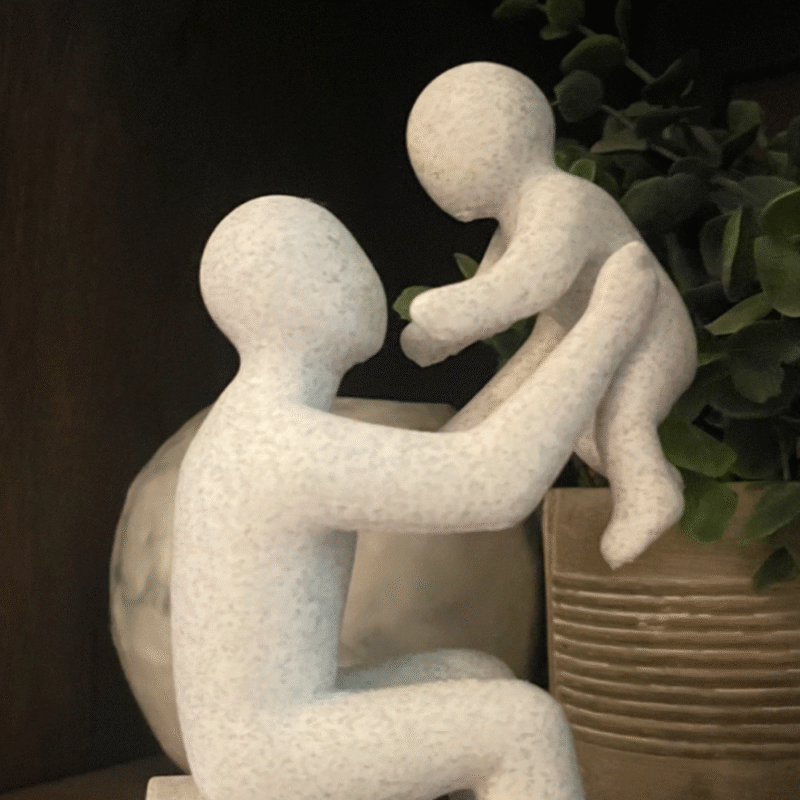 Father’s Day Gift Sculpture, Dad Gift, Father Gift, Family Decor, Home Decor, Office Desk Decor, Love Appreciation Gift, Parent Gift, Birthday Gift, Anniversary Gift, 3D Printed Decorative Sculpture - Image 3