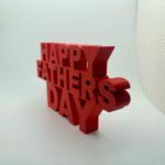 Happy Father’s Day Sign, Father Gift, Dad Gift, Papa Gift, Family Gift, Home Decor, Office Desk Decor, Table Decor, Shelf Decor, Celebration Decor, Festive Gift, Personalized Style Gift, 3D Printed Gift - Image 3