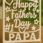 Happy Father’s Day Hero Card, Father Gift, Dad Gift, Papa Gift, Family Gift, Personal Gift, Home Decor Gift, Desk Decor Gift, Appreciation Gift, Thank You Dad Gift, 3D Printed Gift - Image 3