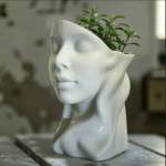 Deco Pot Sophia Elegant Female Figurine, Valentine Day Gift, Women’s Day Gift, Family Gift, Wife Gift, Girlfriend Gift, Sister Gift, Mother Gift, Home Decor, Office Decor, Desk Decor, Table Decor, 3D Printed Decorative Pot - Image 3