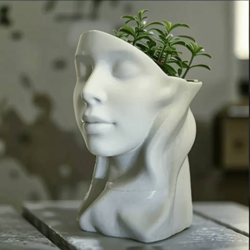 Deco Pot Sophia Elegant Female Figurine, Valentine Day Gift, Women’s Day Gift, Family Gift, Wife Gift, Girlfriend Gift, Sister Gift, Mother Gift, Home Decor, Office Decor, Desk Decor, Table Decor, 3D Printed Decorative Pot - Image 3