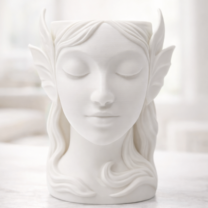 Mother Nature Planter, Face Planter, Nature Inspired Planter, Indoor Plant Decor, Home Decor Planter, Office Desk Planter, Family Gift, Friend Gift, Housewarming Gift, Festival Decor, Tabletop Planter, 3D Printed Planter - Image 3