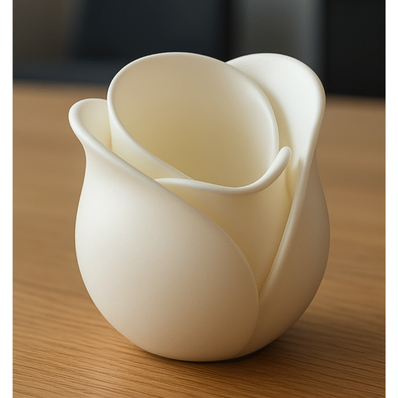 Modern Tulip Planter, Home Decor, Office Decor, Family Gift, Festival Gift, Table Decor, Shelf Decor, Indoor Planter, Minimal Planter, 3D Printed Planter - Image 3