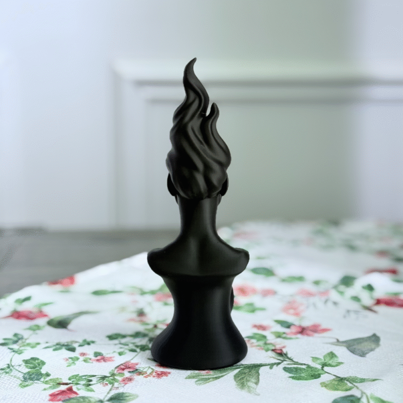 Whisperflame Statue, Decorative Sculpture, Home Decor Accent, Family Gift, Office Desk Decor, Festival Decor, Meditation Decor, Spiritual Decor, Anniversary Gift, Housewarming Gift, Tabletop Decor, 3D Printed Art - Image 3