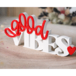 Good Vibes 3D Printed Elegant Text Decor, Home Decor, Office Desk Decor, Family Gift, Friends Gift, Festival Decor, Diwali Decor, New Year Decor, Birthday Gift, Anniversary Gift, Motivation Quote Decor, Living Room Decor, Bedroom Decor, Work Desk Decor - Image 3