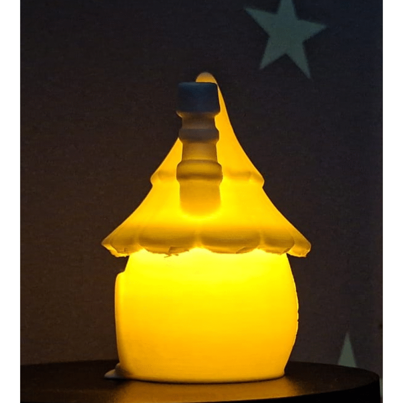 Round Gnome House Tealight – Premium 3D Printed Decorative Lamp for Corporate Gifts, Home Décor & Festive Gifting - Image 3