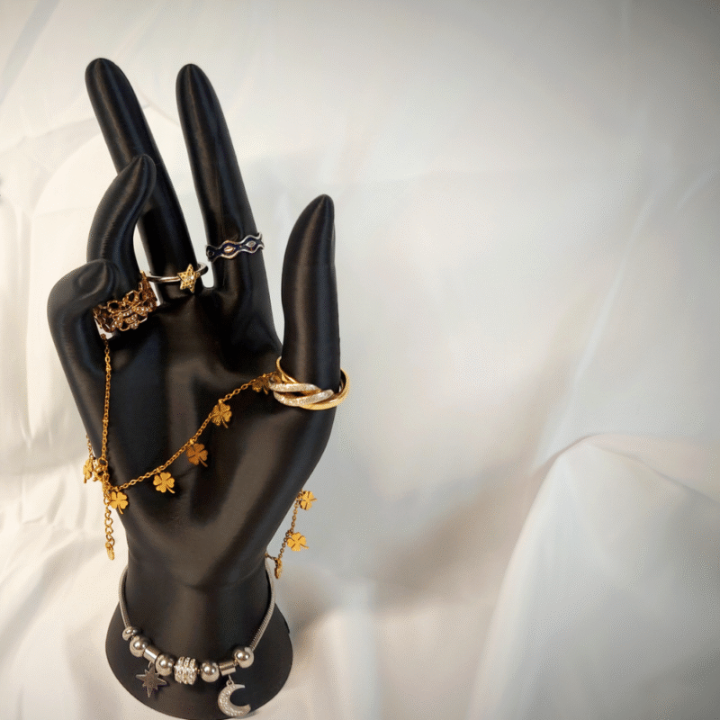 Jewellery Hand Holder, Ring Display Stand, Bracelet Holder, Bangle Display, Jewellery Organizer, Vanity Decor, Dressing Table Accessory, Home Decor Item, Gift for Family, Gift for Women, Gift for Girls, Boutique Display Stand, 3D Printed Jewellery Stand - Image 3