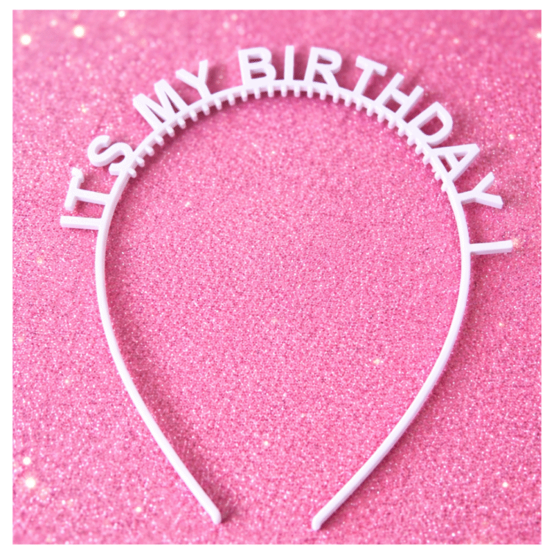 IT’S MY BIRTHDAY Headband, Birthday Celebration, Party Accessory, Family Event, Kids Party, Adult Party, Office Celebration, School Function, Photo Prop, Event Decoration, 3D Printed Headband - Image 3