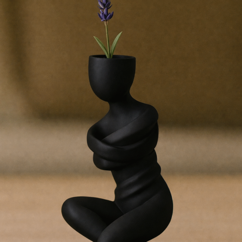 Thinking Man Planter, 3D Printed Desk Planter, Office Table Decor, Home Decor Showpiece, Corporate Gift Item, Study Table Planter, Library Decor, Balcony Plant Pot, Workspace Art, Minimalist Gift - Image 3