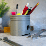 3D Printed Pencil Holder Piston, Office Desk Organizer, Industrial Gift, Engineer Gift, Corporate Gift, Workshop Desk Accessory, Mechanical Theme Pen Stand - Image 3