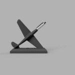 P40 Pen Holder, 3D Printed Desk Organizer, Office Pen Stand, Corporate Gift Item, Airline Office Use, Bank Desk Accessory, School College Stationery Holder, Industrial Office Desk Organizer, Promotional Gift Item, Employee Joining Kit Gift - Image 3