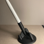 Tilted Rocket Universal Pen Holder, 3D Printed Desk Organizer, Office Stationery Stand, Corporate Gift, Airline Crew Desk Accessory, Pilot Office Organizer, Engineer Desk Stand, Student Study Table Pen Stand, School Stationery Holder, College Desk Organizer, Home Office Decor, Reception Desk Accessory, Industrial Office Gift