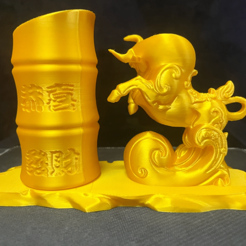 Bull Fortune Pen Holder Ornament, Office Desk Organizer, Corporate Gift, Executive Table Decor, Airline Office Gift, Banking Office Decor, IT Company Desk Gift, Business Promotion Gift, 3D Printed Desk Accessory - Image 3