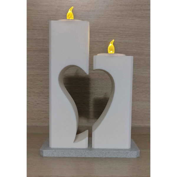 Heart LED Candle Holder | Romantic LED Tealight Stand | Premium Corporate Gift & Home Decor Accent