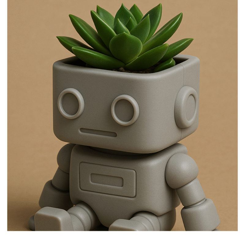 Robot Plant – Eco-Friendly Desk Robot with Mini Plant | Unique Corporate Gift | Office & Home Décor - Image 3