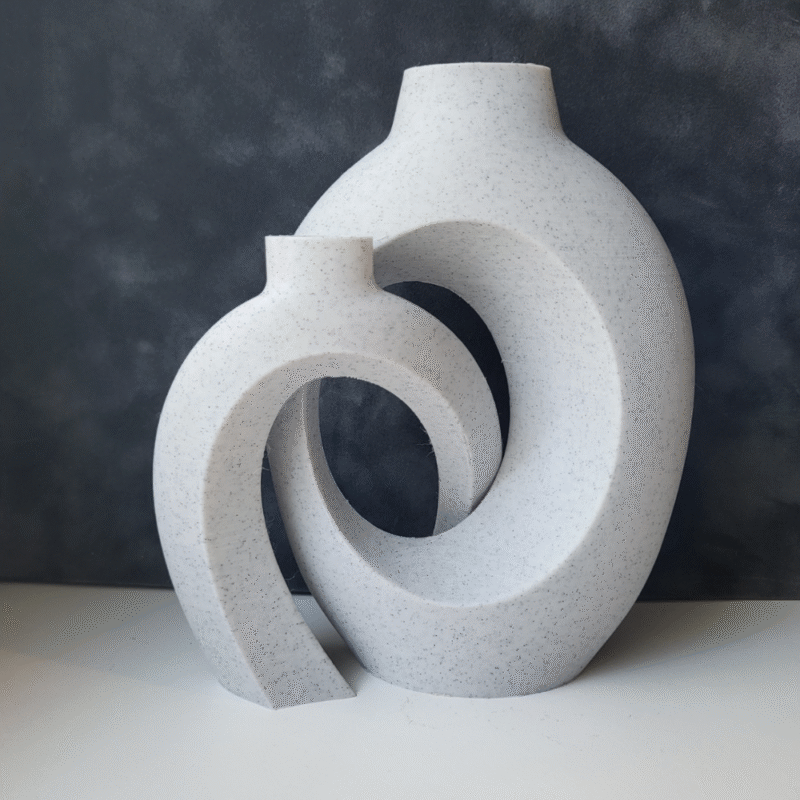Premium Hollow Nordic Style Desk Vase – Modern 3D Printed Showpiece for Corporate Gifts, Office Decor & Home Interiors - Image 3