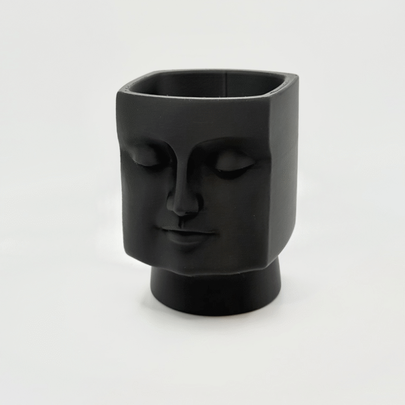 Premium 3D Printed Square Face Vase – Modern Desk Décor & Corporate Gift - Image 3