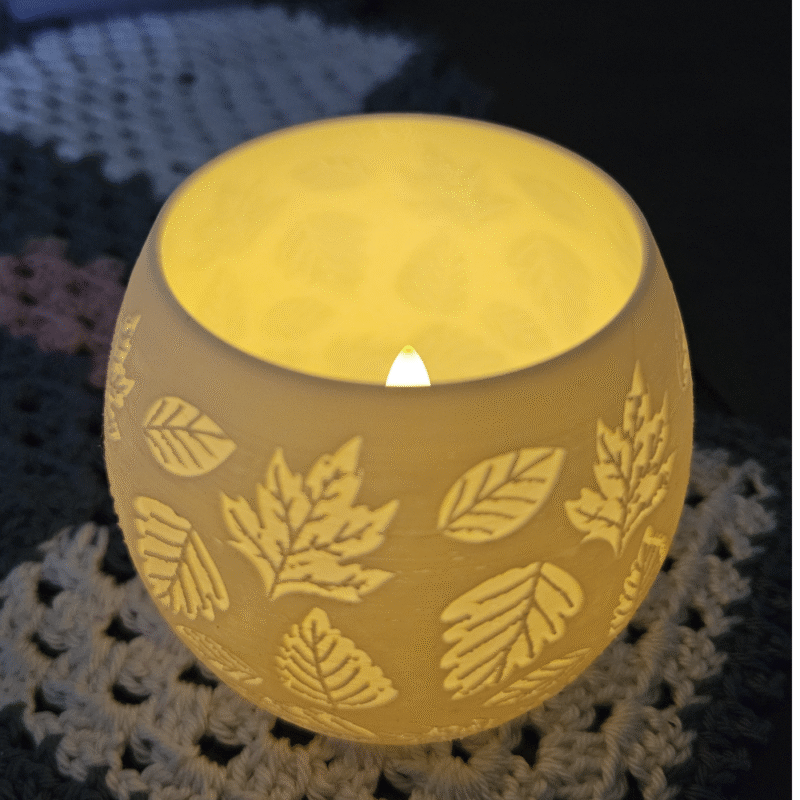 Tealight with Fall Decor – Premium 3D Printed Autumn Candle Holder for Corporate Gifts, Home Décor & Festive Gifting - Image 3