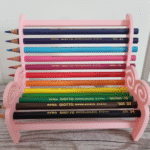 3D Printed Pencil & Crayola Holder Bench – Desk Organizer for Office, Study Room, Library, Home Décor, School Students, Corporate Gifts, Artist & Drawing Accessories - Image 3
