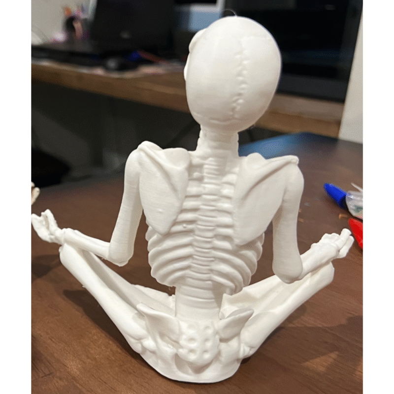 Skeleton Meditating 3D Printed Gift for Office, Home, Hotels, Resorts, Corporate Desk Décor, Wellness Centers, Yoga Studios, Spa Reception - Image 3