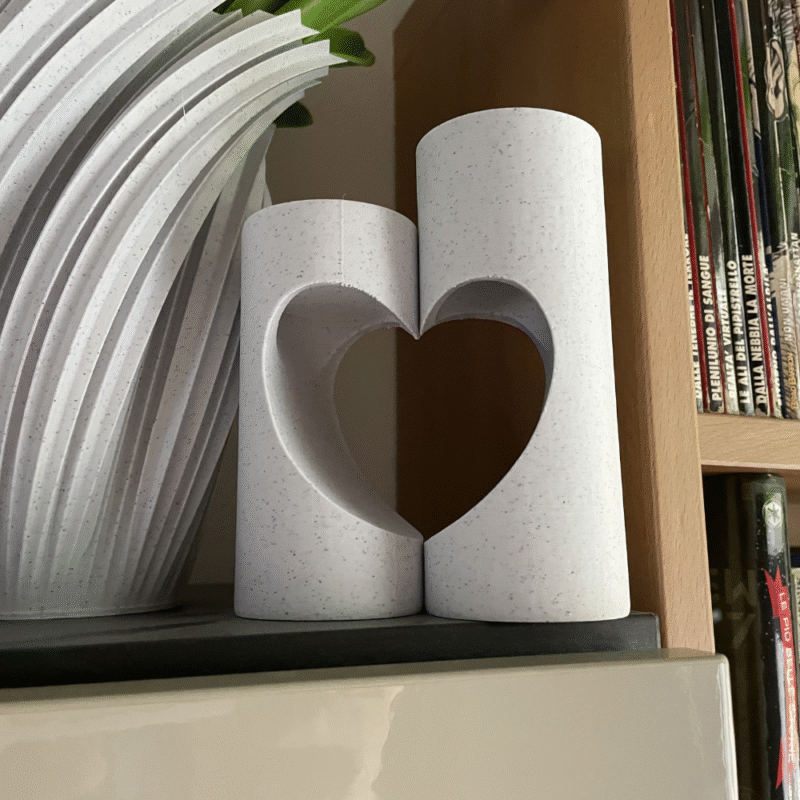 Romantic Candle Holders Two Halves One Heart for Office, Home, Library, Reading Room, Valentine Day Gift, Hospital, Corporate Gift, Companies, Events, Decoration, Couple Gift, Desk Decor - Image 3