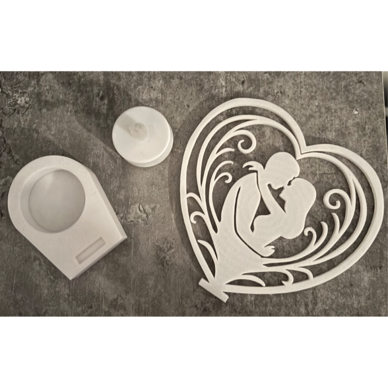 Valentines Couple Heart Tealight Holder, Romantic Candle Stand, Office Décor, Home Décor, Valentine Day Gift, Corporate Gift, Anniversary Gift, Table Décor, Hotels, Restaurants, Events, Celebration Gift - Image 3